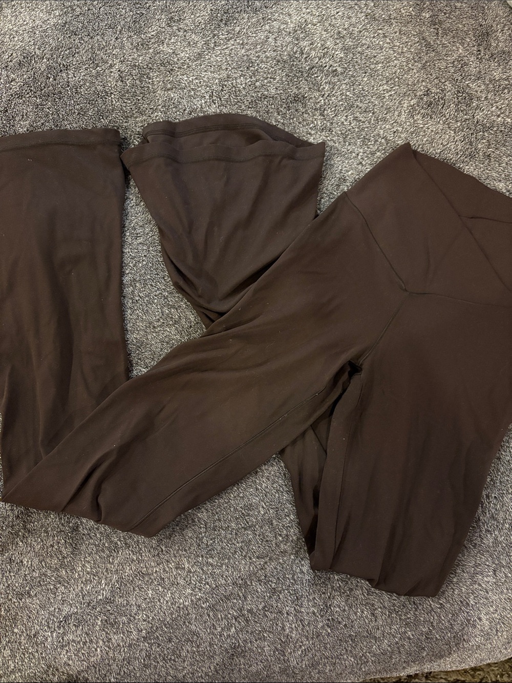aerie Offline Brown Boot Cut Flare Leggings